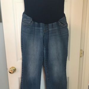 2XL full panel maternity jeans